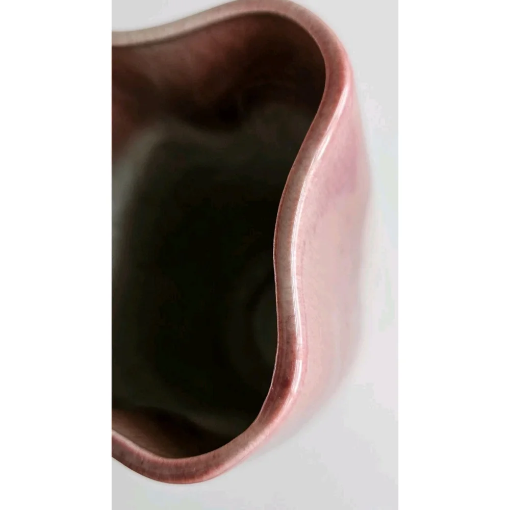 West Coast Pottery Vase #852 | Tall Ombre Drip Glaze | Mid-Century Modern